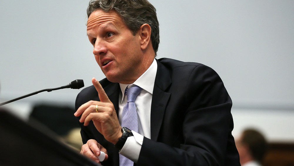 Secretary of the Treasury Timothy Geithner testifies during a hearing on ''The Annual Report of the Financial Stability Oversight Council'' before the House Financial Services Committee.
