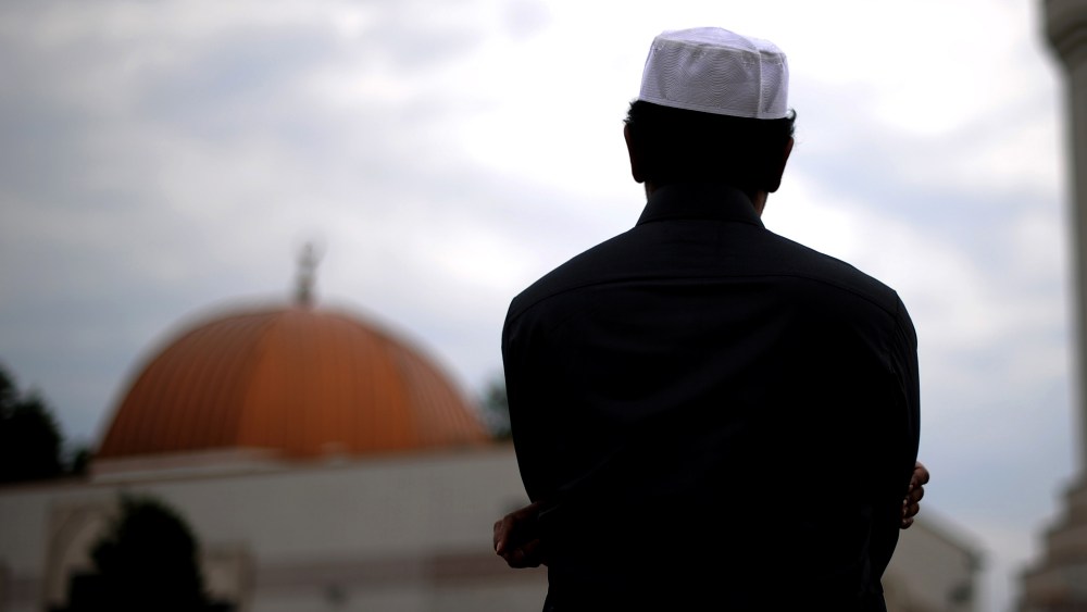A Muslim takes part in a special morning prayer. (Photo by Jewel Samad/AFP/Getty)