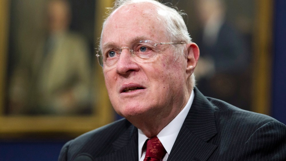 In this March 23, 2015 file photo, Supreme Court Associate Justice Anthony Kennedy testifies on Capitol Hill in Washington. (Photo by Manuel Balce Ceneta/AP)