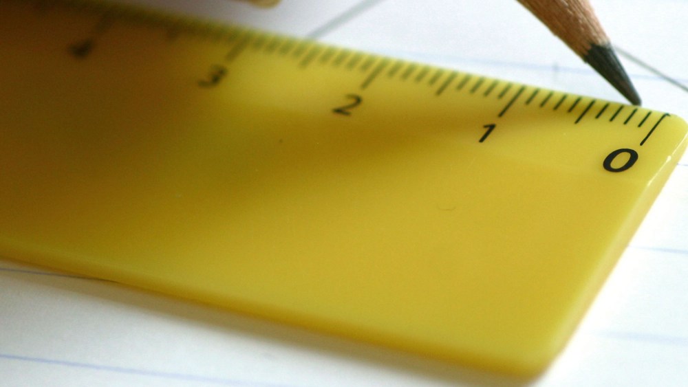 A ruler.