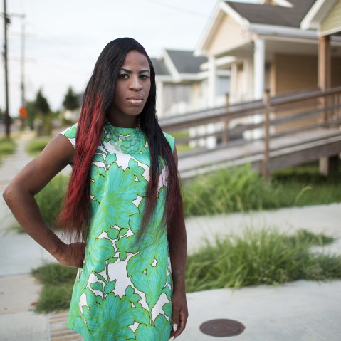 Arianna Evans, 19, is a transgender resident of New Orleans' Ninth Ward area. (Photo by John Brecher/NBC News)