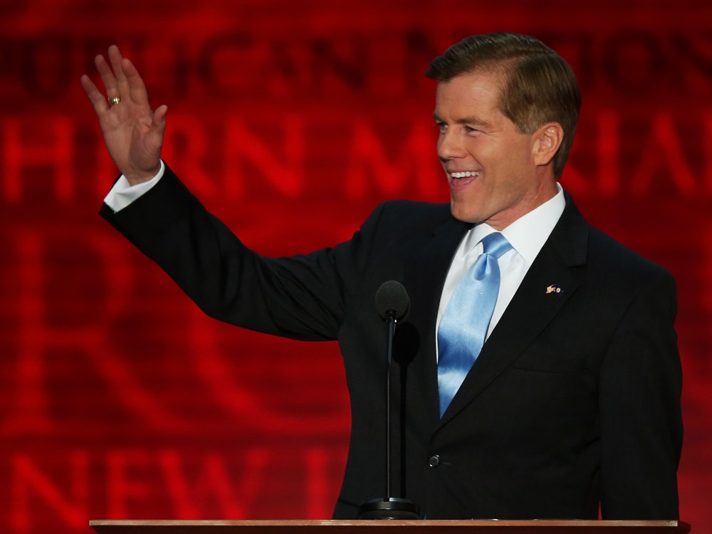 File Photo: Virginia Gov. Bob McDonnell waves as he takes the stage during the Republican National Convention at the Tampa Bay Times Forum on August 28, 2012 in Tampa, Florida. Today is the first full session of the RNC after the start was delayed due...