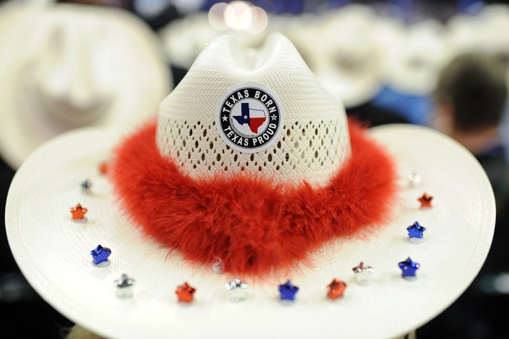 A Texas delegate in Tampa, Florida, on Aug. 30, 2012 on the final day of the Republican National Convention.