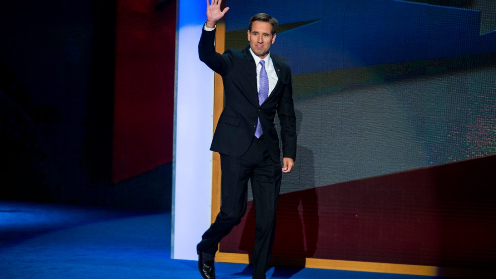 Beau Biden speaks at the Democratic National Convention, in Charlotte, N.C., on Sept. 6, 2012.