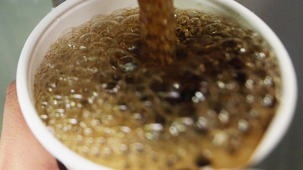 File Photo: A 32-ounce soda is filled at a Manhattan McDonalds on September 13, 2012 in New York City. In an effort to combat obesity, the New York City Board of Health voted to ban the sale of large sugary drinks. The controversial measure bars the...