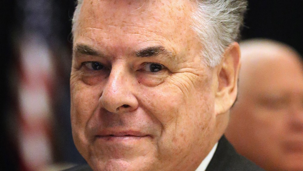 File Photo: U.S. Rep. Peter T. King (R-NY) last year.  (Photo by Bruce Bennett/Getty Images, File)