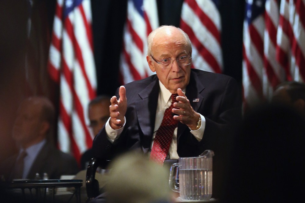 Former Vice President Dick Cheney speaks on Oct. 18, 2012 in Woodbury, New York.