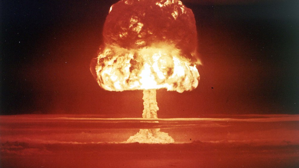 File Photo: Operation Castle, American series of high-energy  nuclear tests at Bikini Atoll (in the Northwest of the Marshall Islands), March 26, 1954. (Photo by Roger Viollet/Getty Images, File)