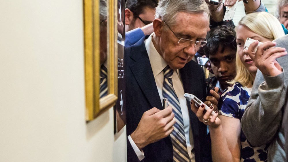 Senate Majority Leader Harry Reid (D-NV). (Photo by Brendan Hoffman/Getty Images)