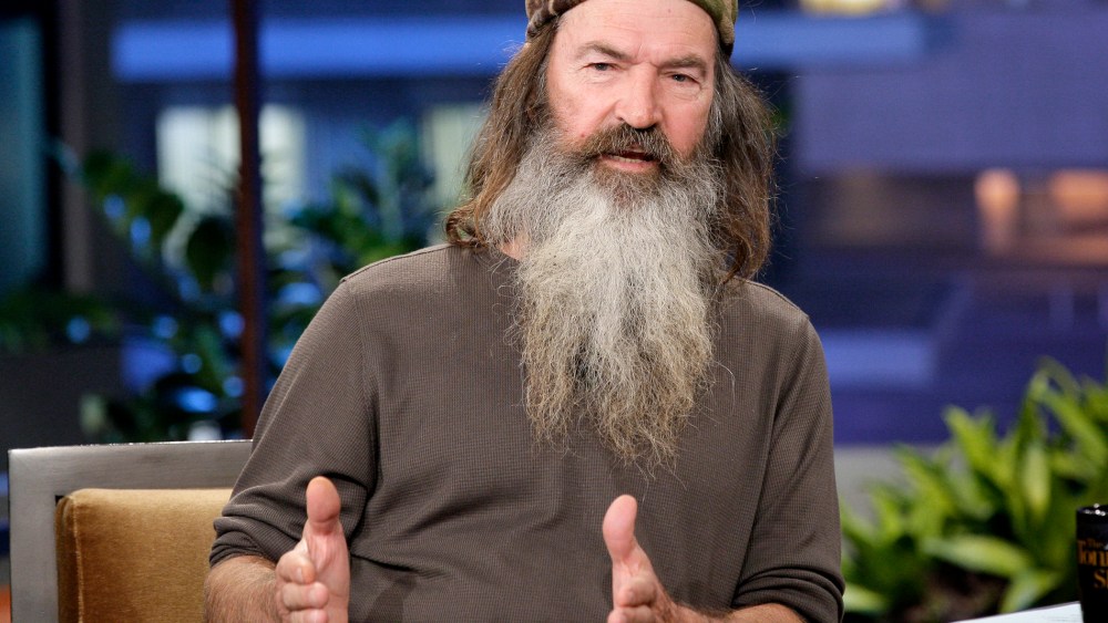 Phil Robertson appears on  "The Tonight Show with Jay Leno" on Nov. 19, 2012
