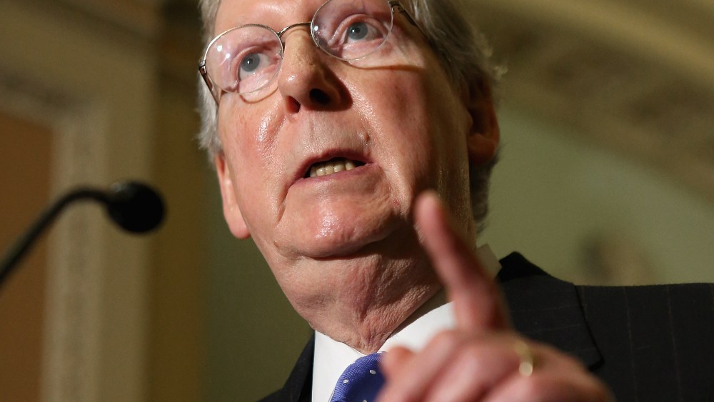 Senate Minority Leader Mitch McConnell (R-KY) November 27, 2012 in Washington, DC.  (Photo by Chip Somodevilla/Getty Images, File)