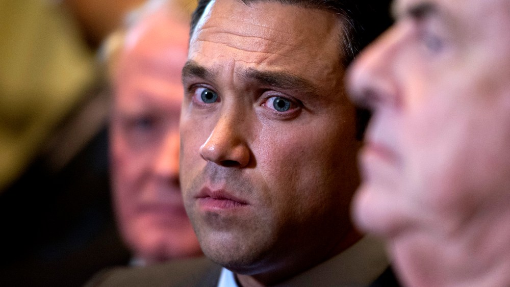 Rep. Michael Grimm (R-NY) speak to the media in Washington on Jan. 2, 2013.