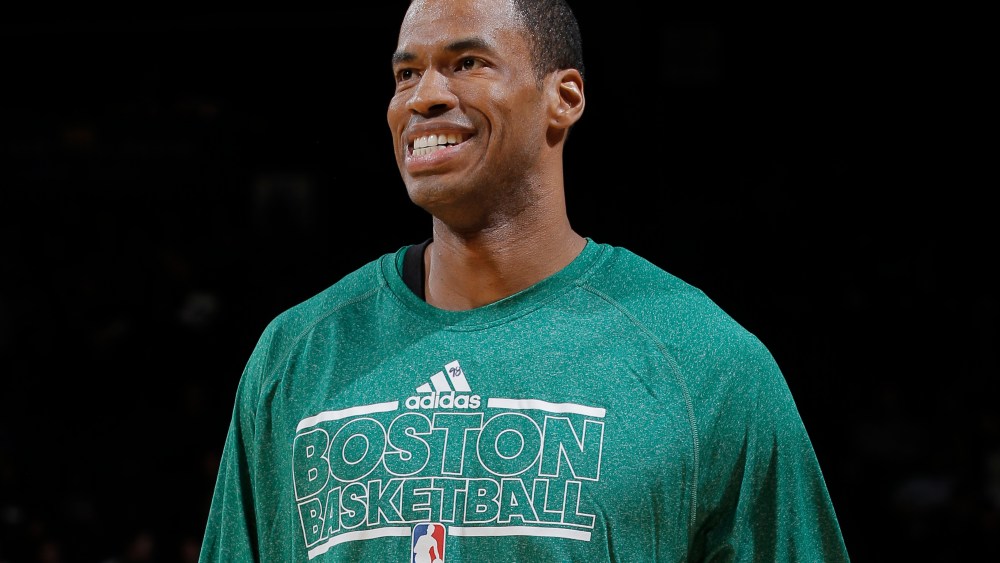Jason Collins #98 of the Boston Celtics is seen in a game against the Golden State Warriors on December 29, 2012, at Oracle Arena in Oakland, California. (Photo by Rocky Widner/NBAE via Getty Images)