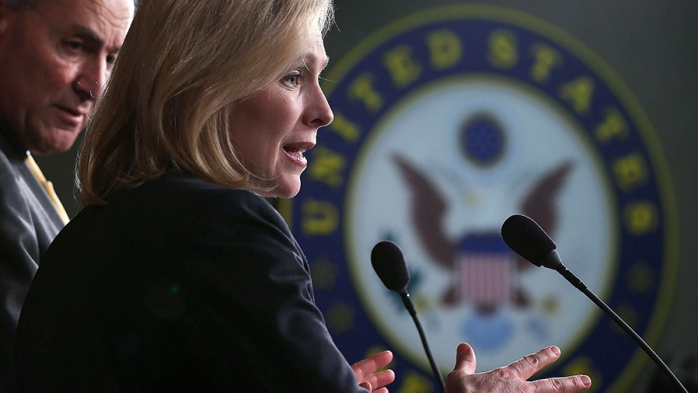 NY Lawmakers Schumer And Gillibrand Discuss Sandy Relief Funding