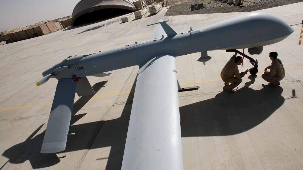 File Photo:  The US military in Kandahar, southern Afghanistan, a Taliban stronghold, are using high-tech Predator drones against their enemy. They have approximately 8 there. The Predator has no pilot, and is controlled for his highly secret mission...