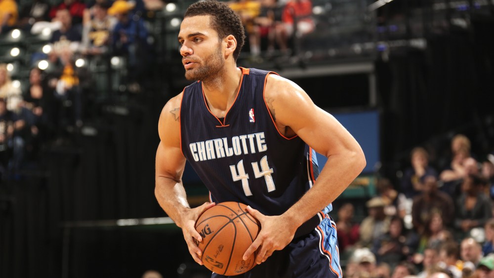 Jeffery Taylor #44 of the Charlotte Bobcats handles the ball during a game on Jan. 12, 2013 in Indianapolis, Ind. (Photo by Ron Hoskins/NBAE/Getty)