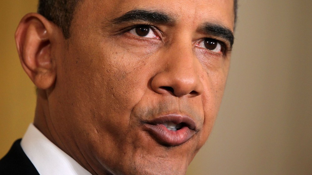 U.S. President Barack Obama speaks during his final news conference of his first term at the East Room of the White House January 14, 2013 in Washington, DC. Obama spoke on the debt ceiling and deficit reduction during the news conference.  (Photo by...