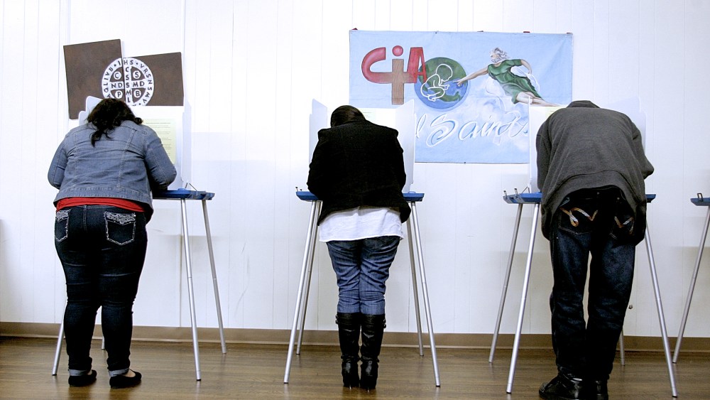 Voters cast their ballots in Texas, Jan. 24, 2013.