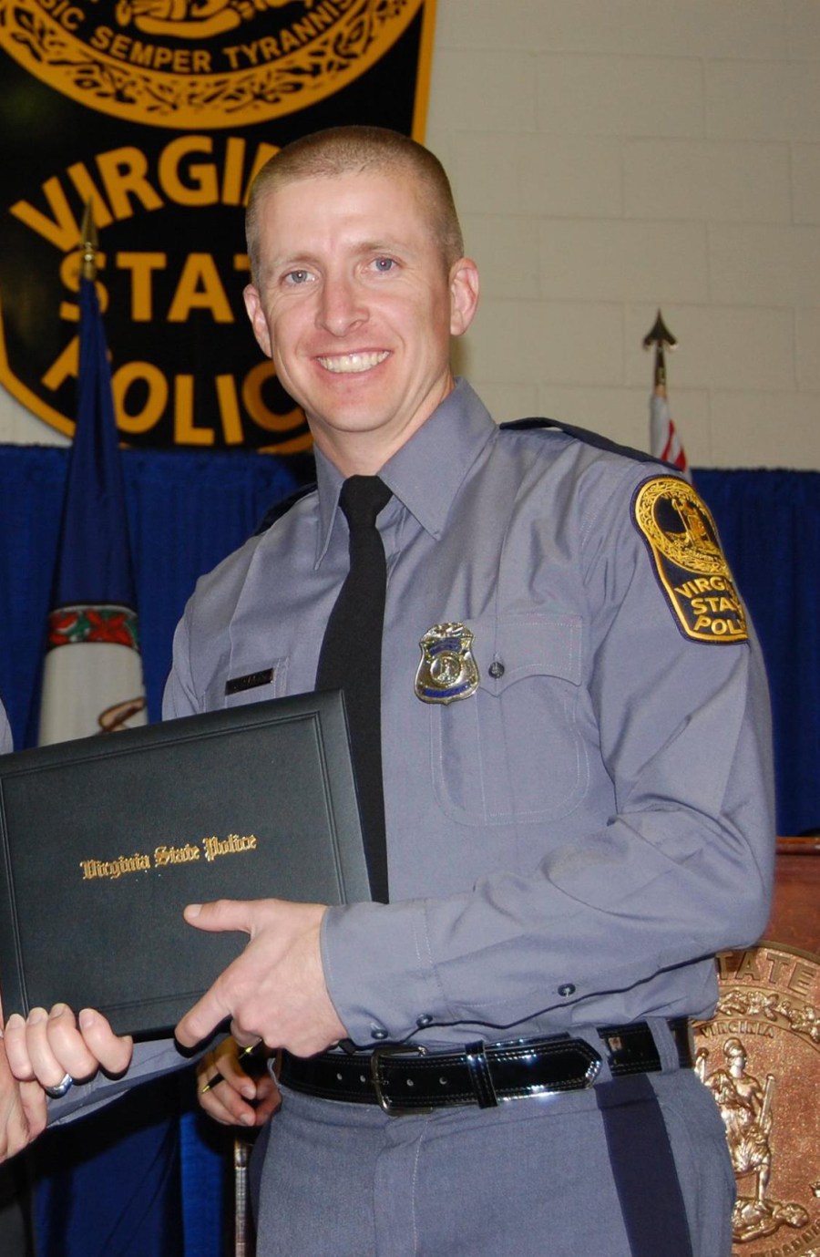 Virginia State Trooper Chad P. Dermyer died from his injuries after a shooting in Richmond. (Photo by Virginia State Police)