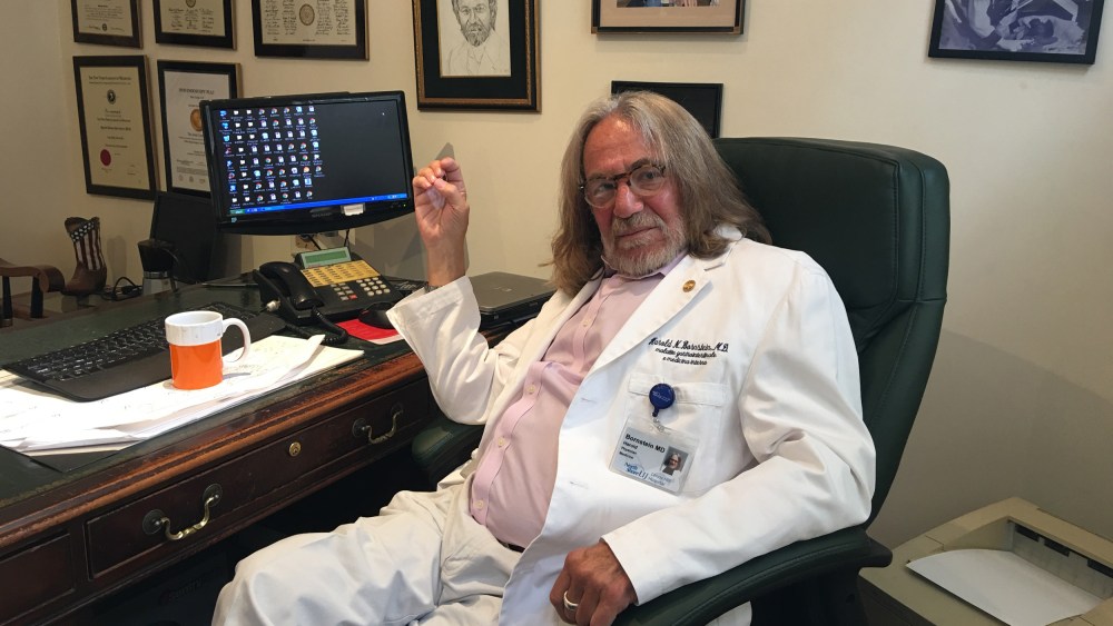 Dr. Harold Bornstein in his office. (Photo by NBC news)