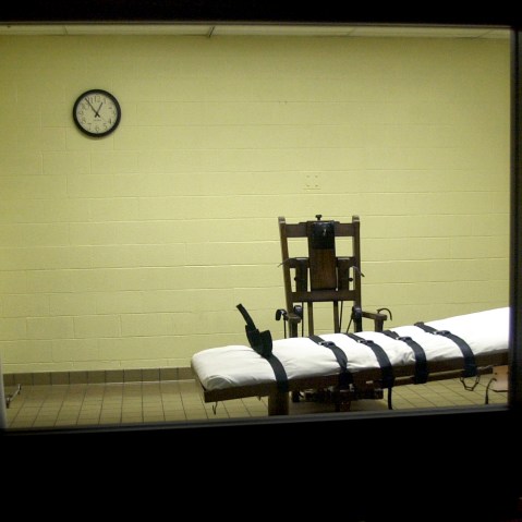 The death chamber. (Photo by Mike Simons/Getty)
