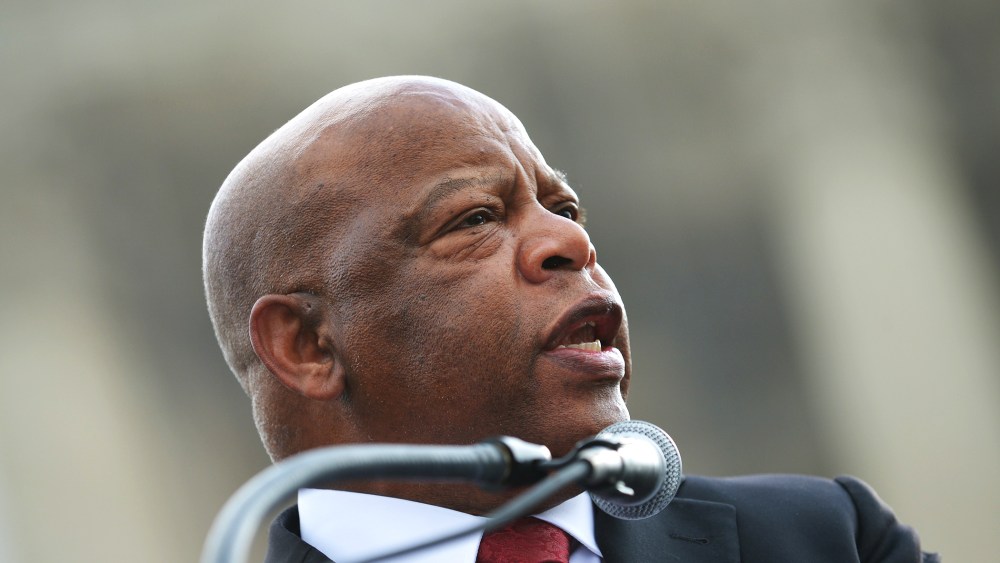 Rep. John Lewis (D-GA) speaks during a press conference, Feb. 27, 2013, in Washington, DC.