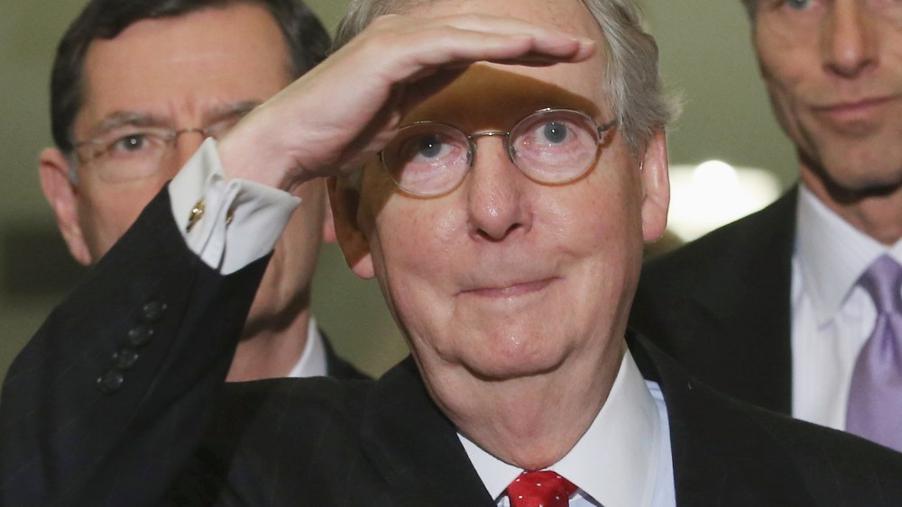 File Photo: Senate Minority Leader Mitch McConnell (R-KY)  (Photo by Chip Somodevilla/Getty Images, File)