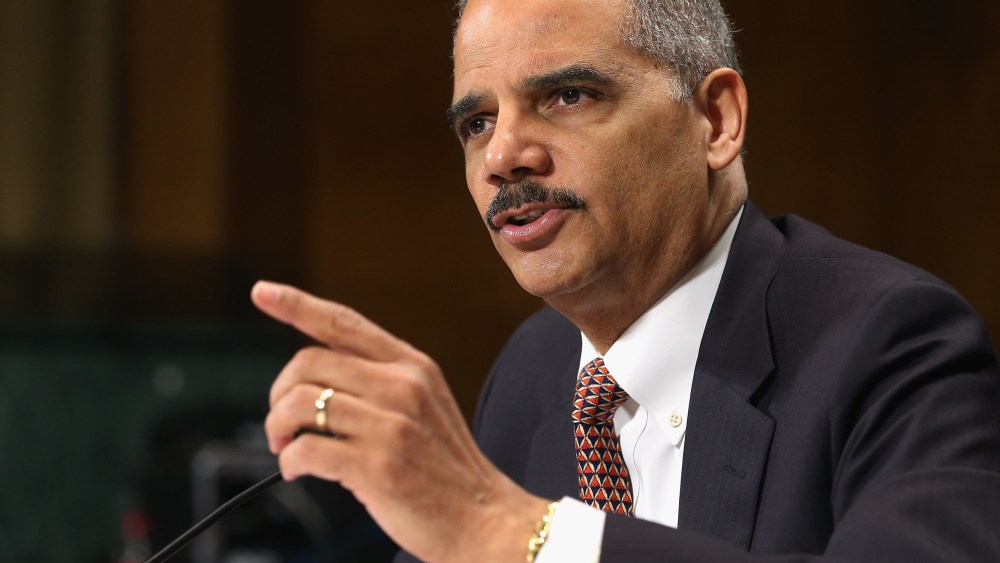 U.S. Attorney General Eric Holder testifies before the Senate Judiciary Committee on  March 6, 2013 in Washington, DC.  (Photo by Chip Somodevilla/Getty Images)