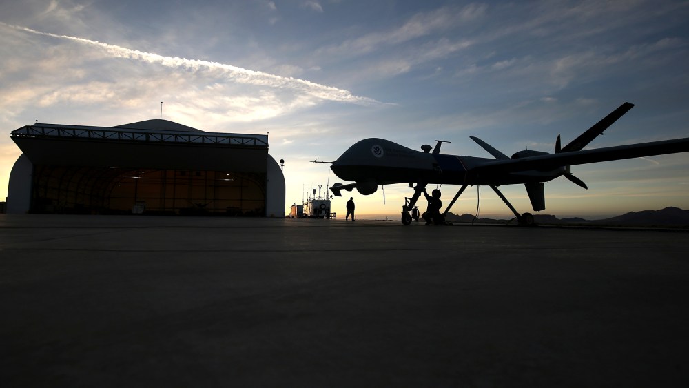 U.S. Air And Marine Predator Drones Launch For Missions Overlooking U.S.-Mexico Border