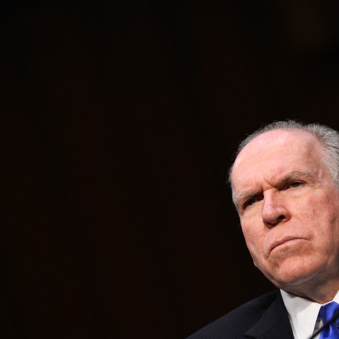 CIA Director John Brennan arrives to testify before a full committee hearing in Washington, DC, on March 12, 2013. (Photo by Jewel Samad/AFP/Getty)