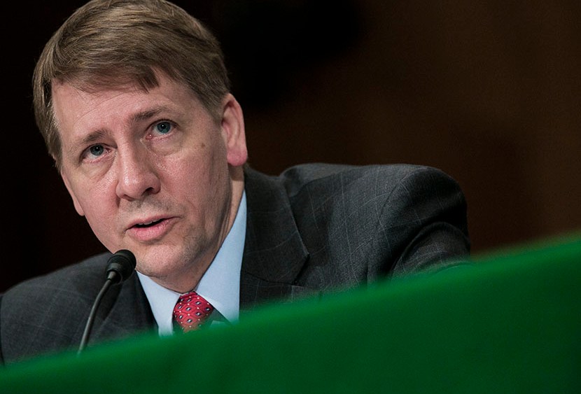 Richard Cordray, nominee for director of the Consumer Financial Protection Bureau, testifies at a confirmation hearing before the Senate Committee on Banking, Housing and Urban Affairs on March 12, 2013 in Washington, DC. (Photo by T.J. Kirkpatrick...