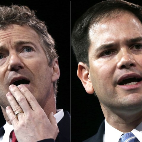 This combination split image shows:...