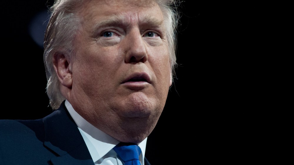 File Photo: Tycoon Donald Trump speaks at the Conservative Political Action Conference (CPAC) in National Harbor, Maryland, on March 15, 2013. (Photo by Nicholas Kamm/AFP/Getty Images)