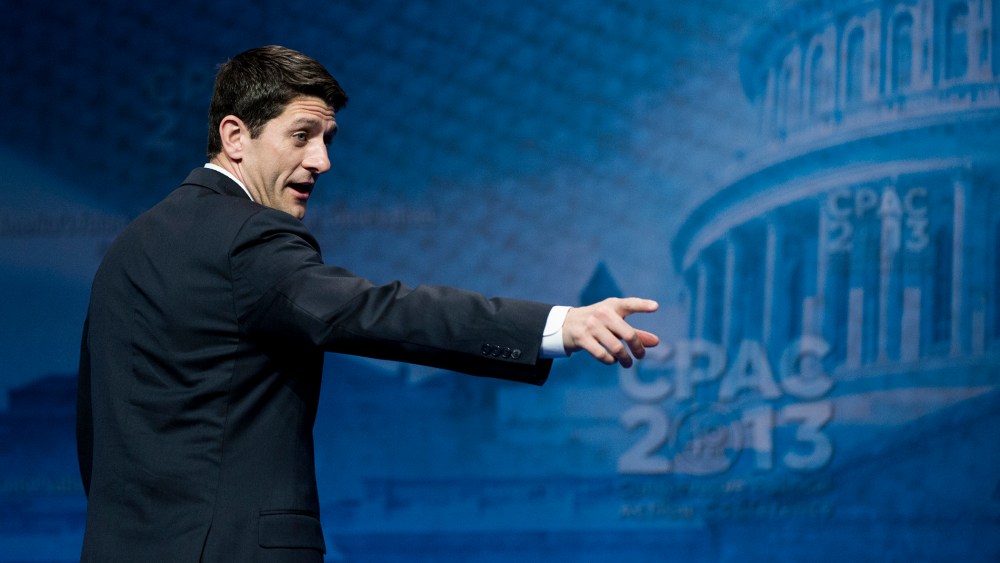 Rep. Paul Ryan speaks at the 2013 Conservative Political Action Conference, March 15, 2013.