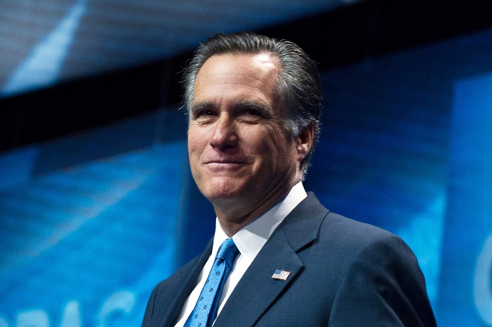 Mitt Romney arrives to speak speaks at CPAC in National Harbor, Maryland, March 15, 2013.