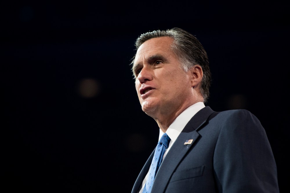 Mitt Romney speaks at the Conservative Political Action Conference, March 15, 2013, in National Harbor, Md.