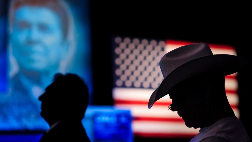 Audience members listen during the 2013 CPAC conference, March 16, 2013.
