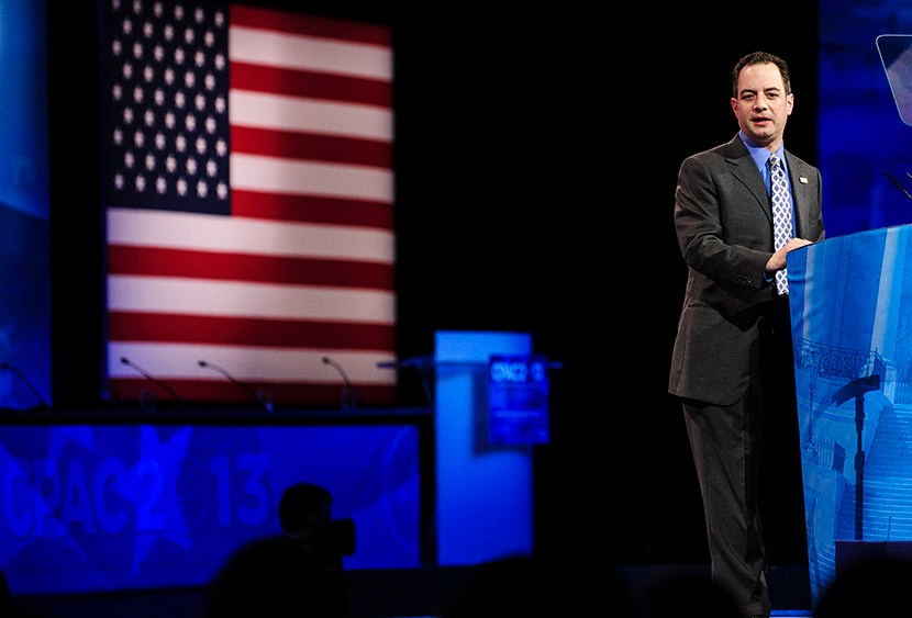Reince Priebus, Chairman of the Republican National Committee, speaks at the 2013 Conservative Political Action Conference (CPAC) March 16, 2013, in National Harbor, Maryland. (Photo by Pete Marovich/Getty)