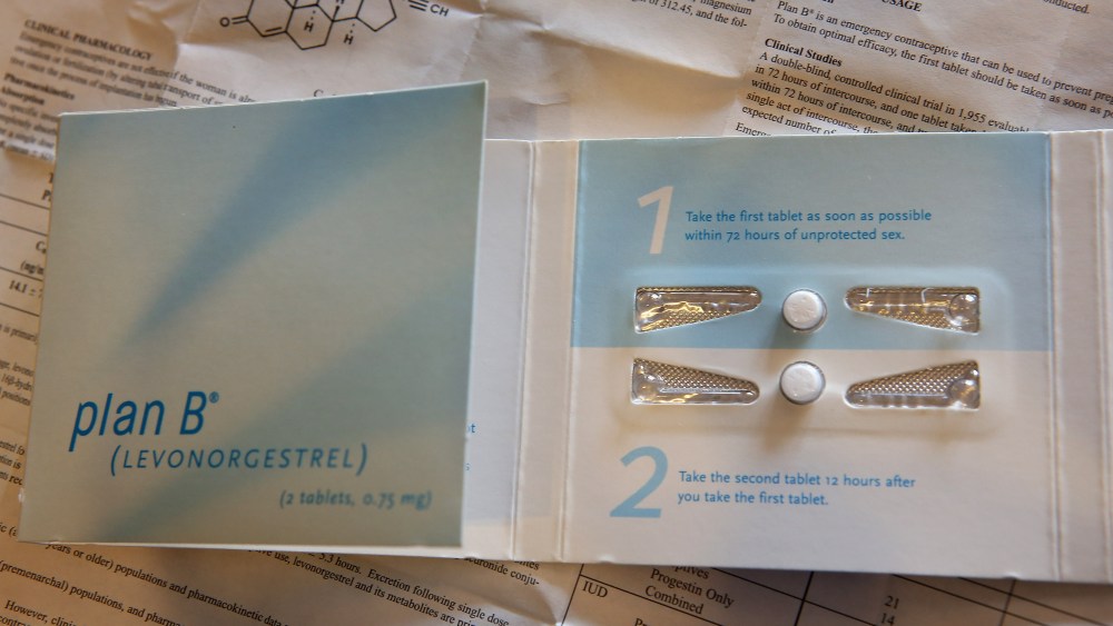 This photo illustration shows a package of Plan B contraceptive on April 5, 2013. (Photo illustration by Scott Olson/Getty Images)