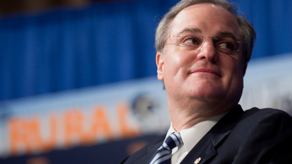 Sen. Mark Pryor, D-Ark., prepares to speak at a Senate Democratic Steering and Outreach Committee's "Rural Summit,"  in the Dirksen Senate Office building on April 25, 2013. (Photo By Chris Maddaloni/CQ Roll Call)