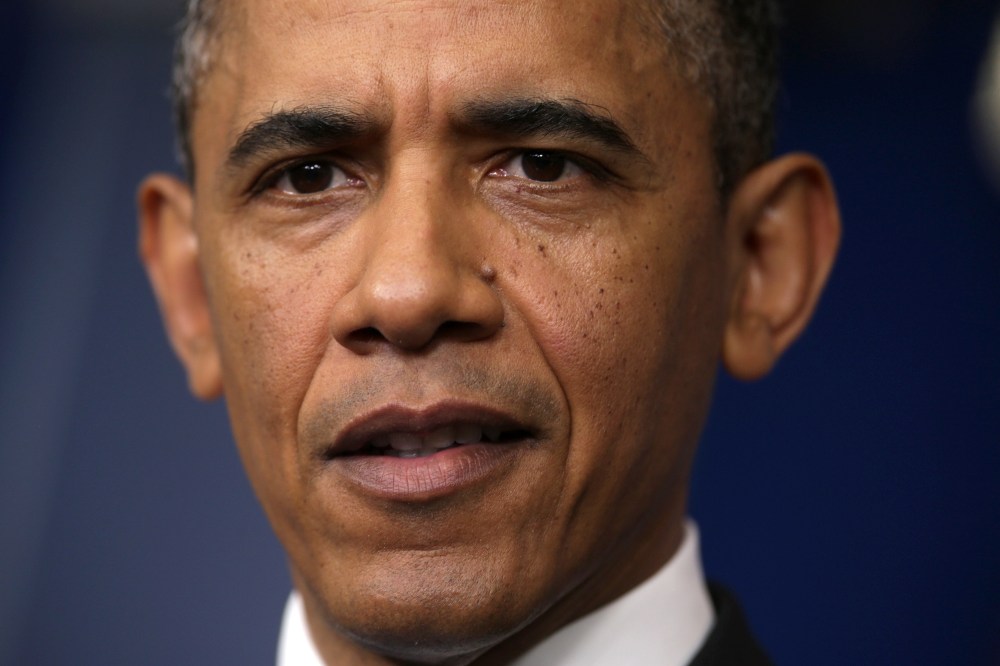 President Barack Obama during a press conference in the White House Briefing Room on April 30, 2013. (File photo by Chip Somodevilla/Getty Images)