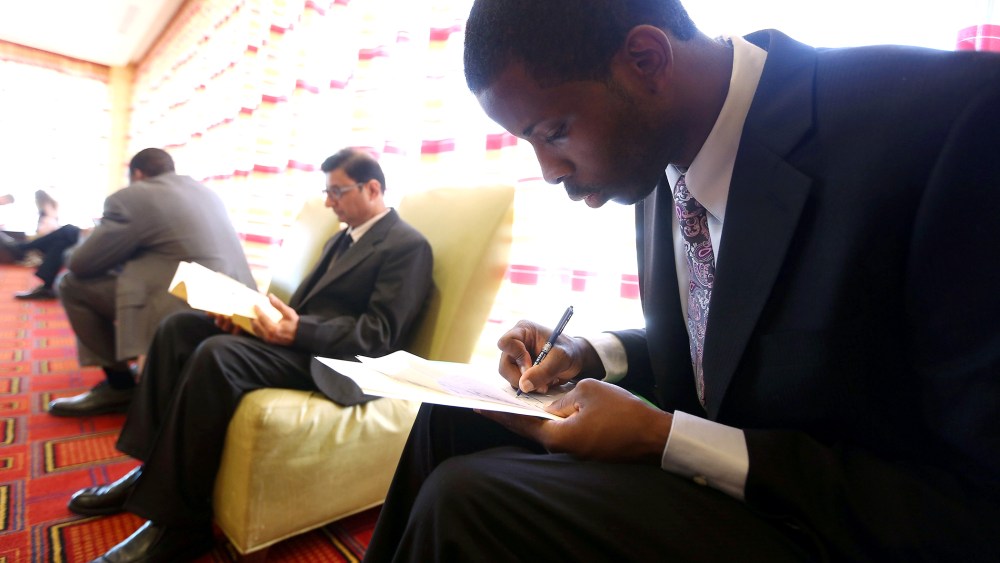 Job Seekers Attend Long Island Job Fair