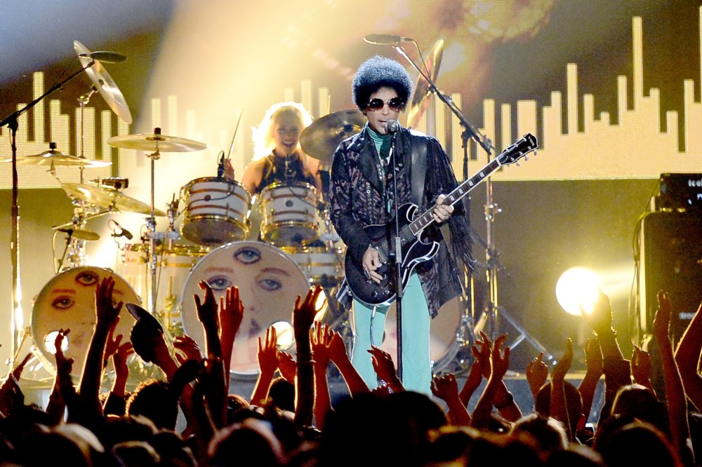 Musician Prince performs onstage during the 2013 Billboard Music Awards at the MGM Grand Garden Arena on May 19, 2013 in Las Vegas, Nevada. (Photo by Ethan Miller/Getty)