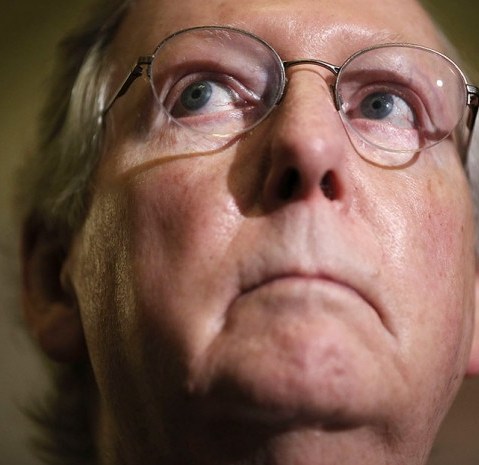 U.S. Senate Minority Leader Sen. Mitch McConnell (R-KY) speaks after a weekly Senate Republican caucus meeting May 21, 2013 on in Washington, DC.  (Photo by Alex Wong/Getty Images)