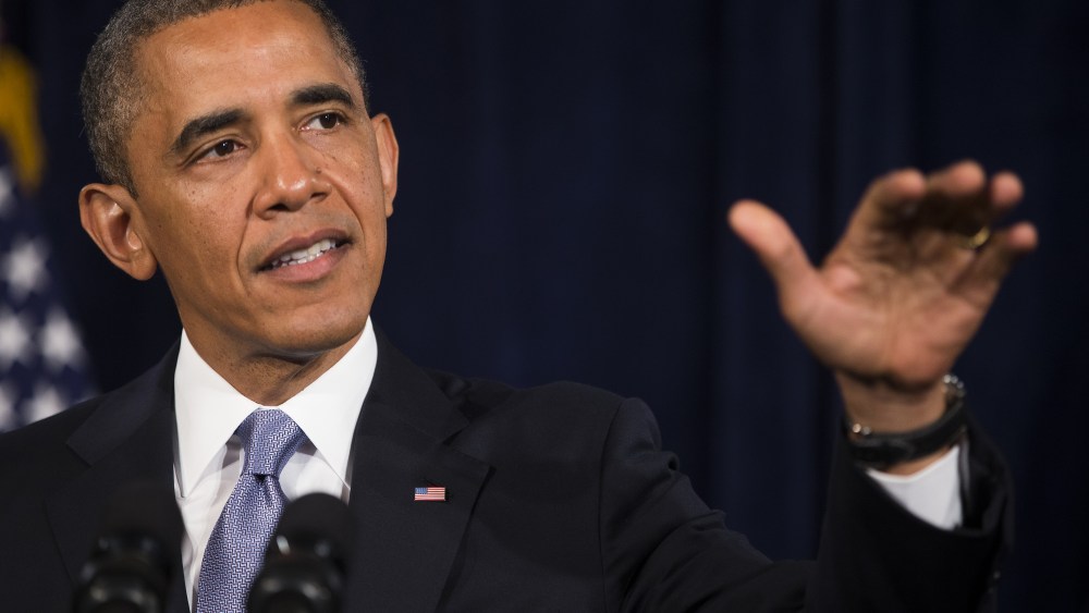 SAN JOSE - JUNE 29: U.S. President Barack Obama speaks about Affordable Care Act at The Fairmont Hotel on June 6, 2013 in San Jose, California.  (Photo by Stephen Lam/Getty Images)