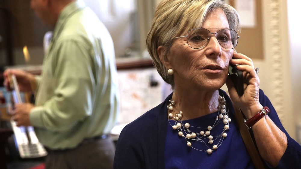 U.S. Sen. Barbara Boxer (D-CA) prior to a news conference June 12, 2013 on Capitol Hill in Washington, DC.