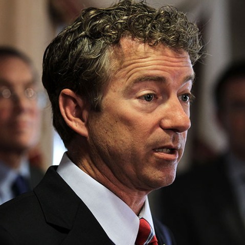 U.S. Senator Rand Paul (R-KY) speaks during a news conference June 13, 2013 at the Capitol Hill Club on Capitol Hill in Washington, DC.  (Photo by Alex Wong/Getty Images)