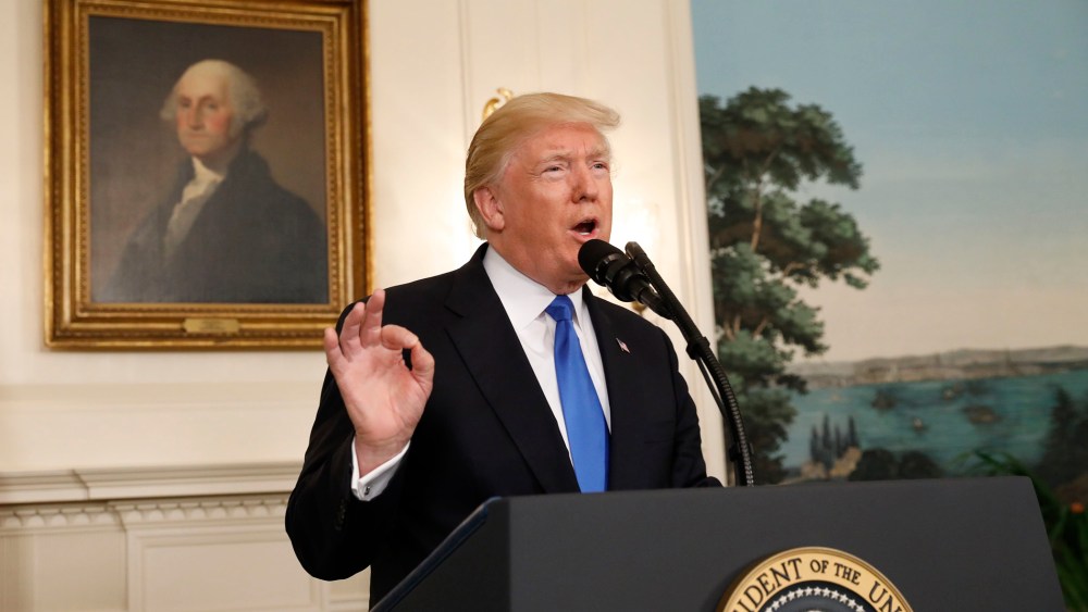 Image: U.S. President Trump delivers statement following a shooting at a Congressional Republicans baseball practice, at the White House in Washington