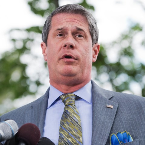 Sen. David Vitter speaks at a news conference outside of the Capitol, June 20, 2013.