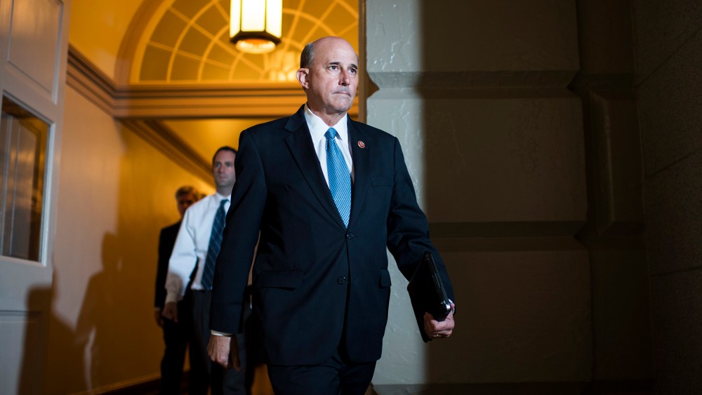 Rep. Louie Gohmert arrives for the House Republican Conference caucus meeting on immigration in the basement of the Capitol on Wednesday, July 10, 2013.